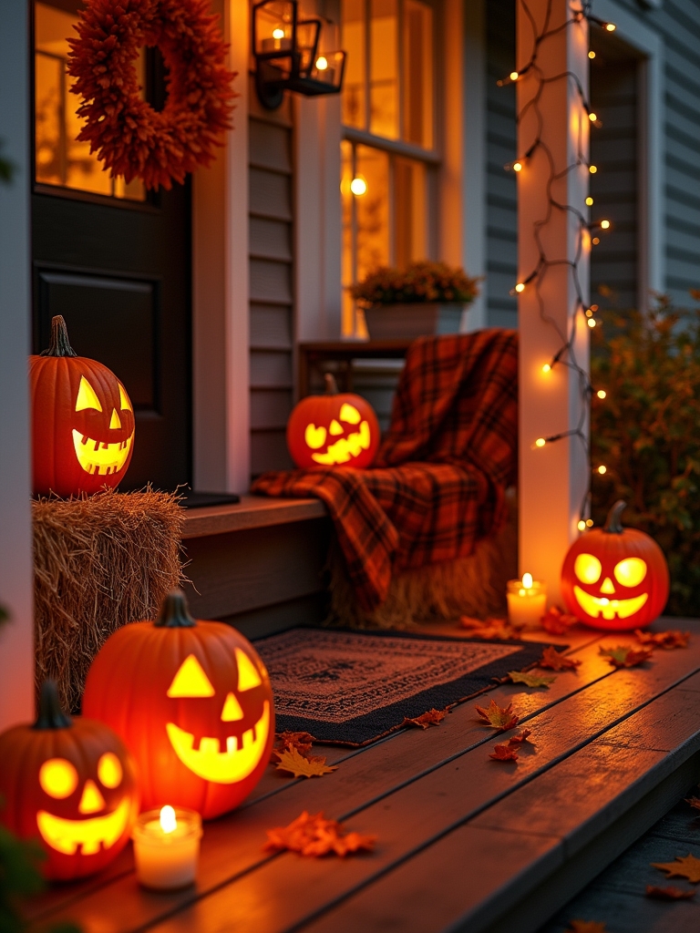 enchanting glowing jack o lanterns