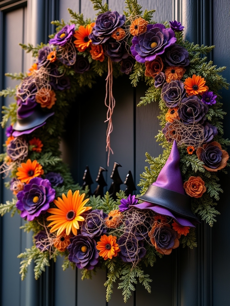 enchanting halloween decor wreath