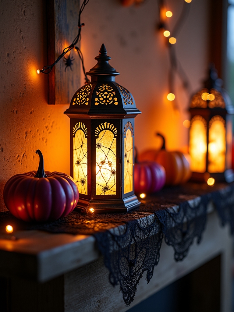 enchanting halloween lantern decor