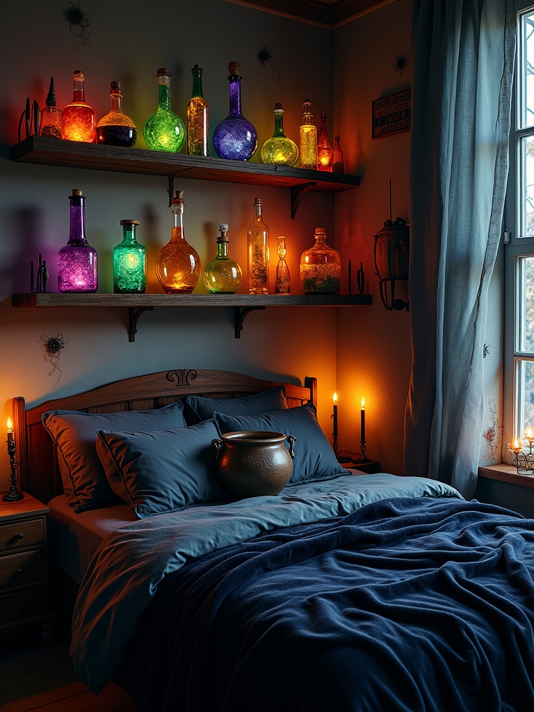 enchanting halloween potion displays