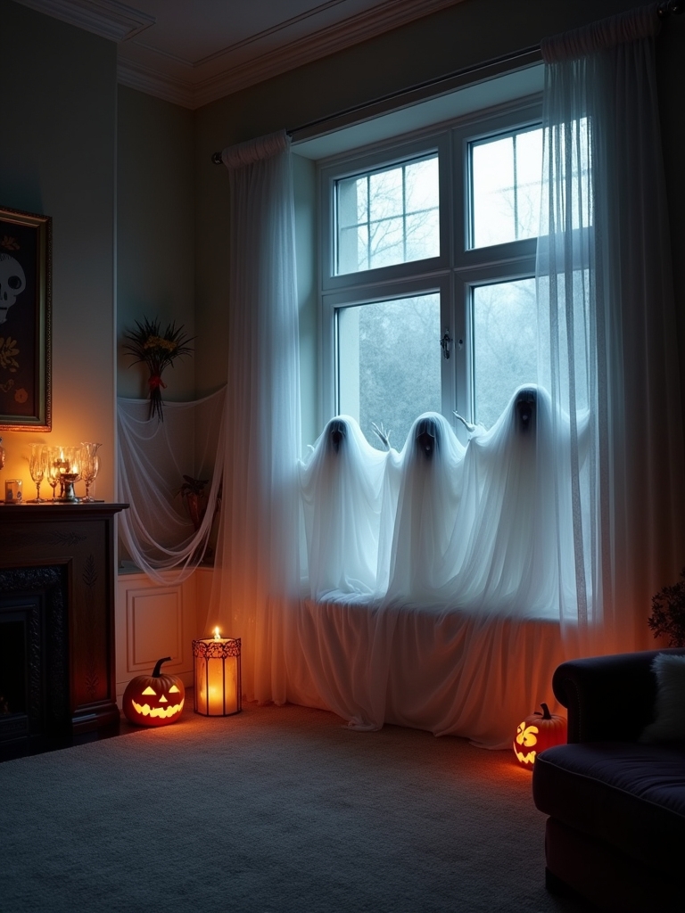 enchanting halloween window silhouettes