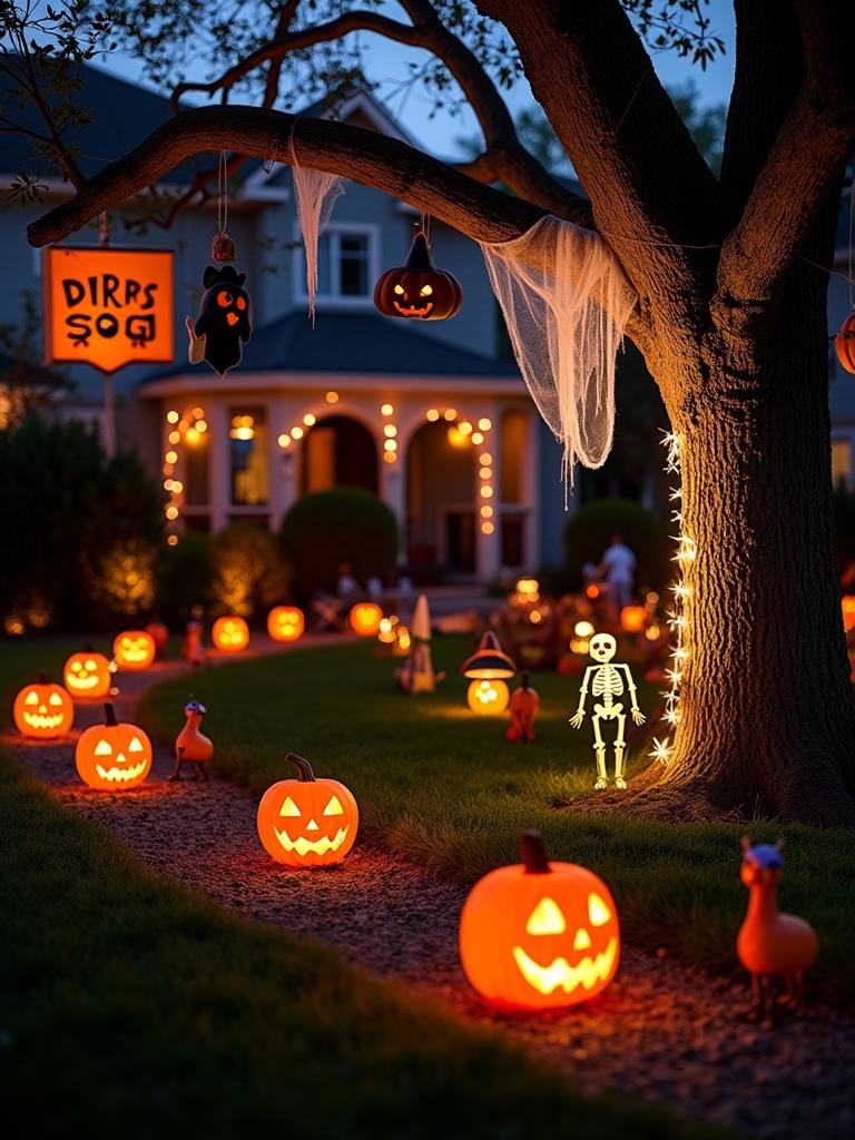 enchanting halloween yard decor