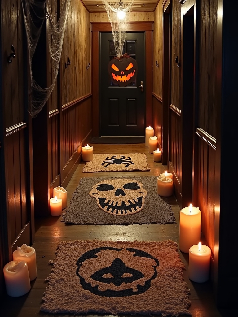 frightening halloween floor mats