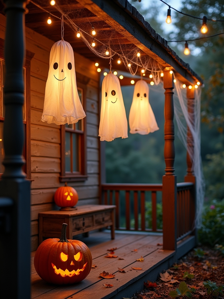 ghostly lanterns for halloween