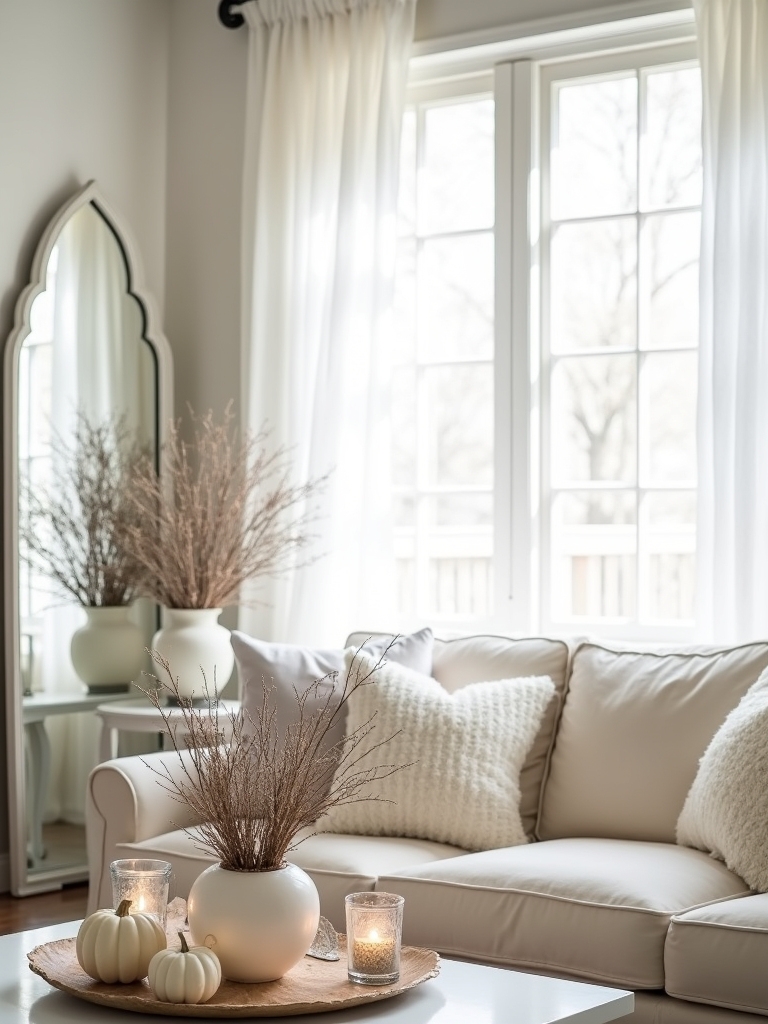 ghostly white halloween decor