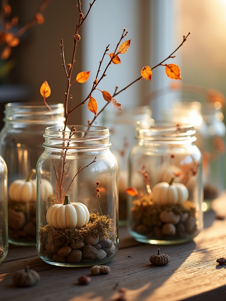 glass jar terrarium decor