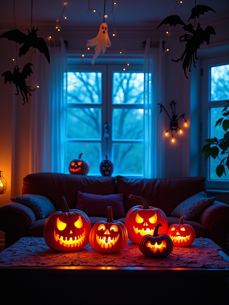 glow in the dark halloween decor