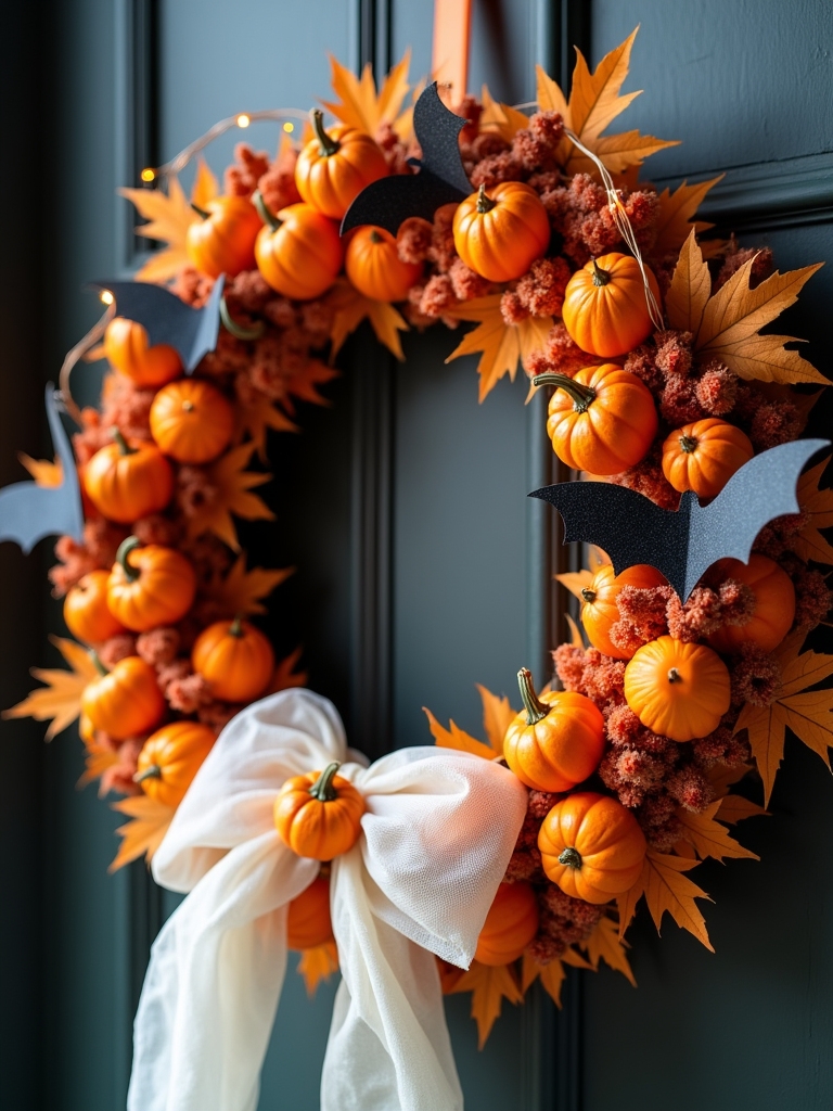 halloween wreath crafting fun