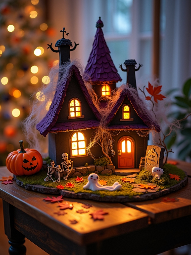 haunted house diorama creativity