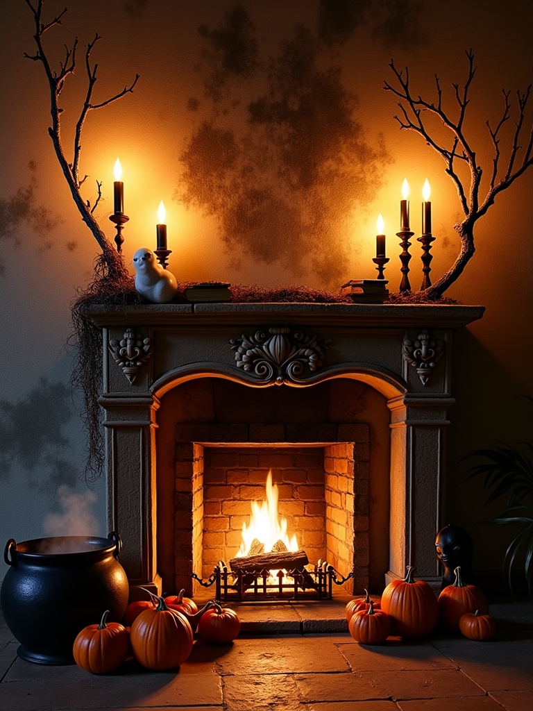 haunted house halloween centerpiece