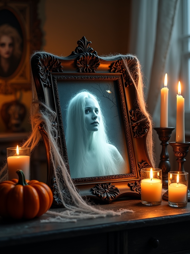 haunted photo frame decorations