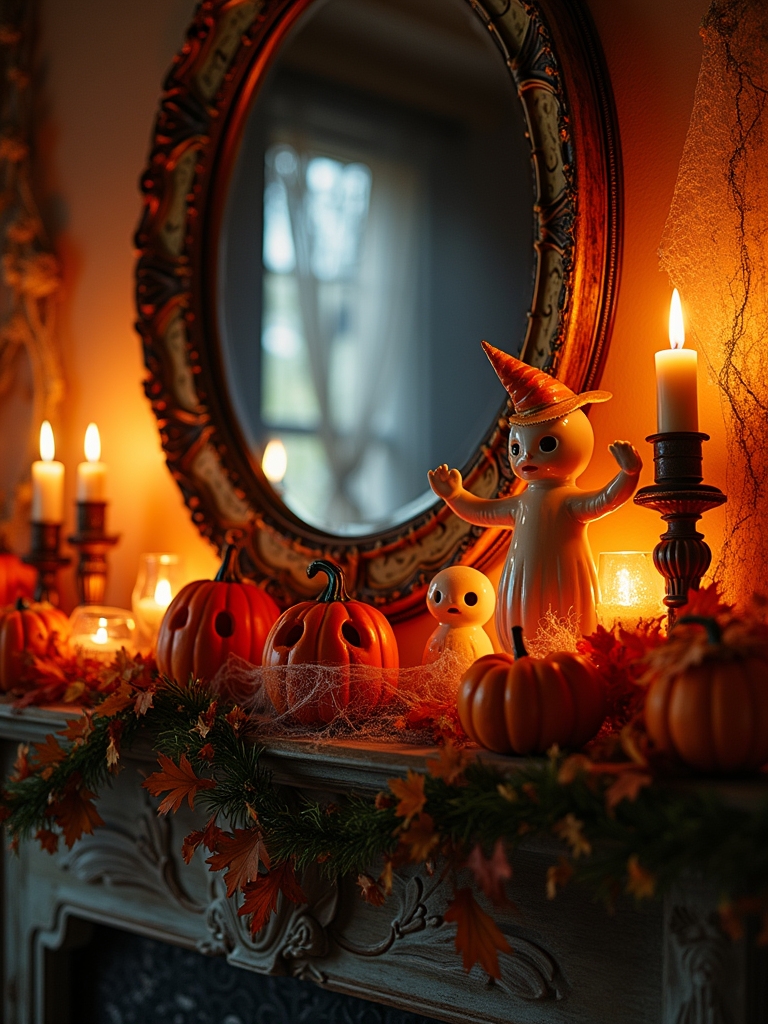 haunted reflections with candles
