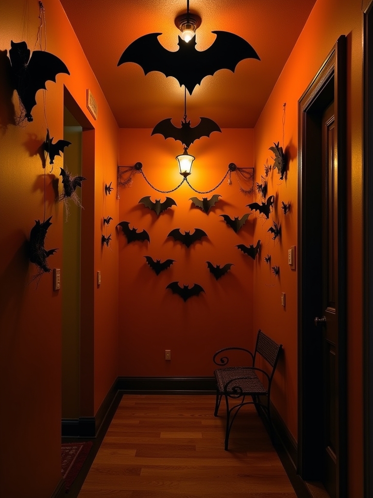 haunting bat wall decor