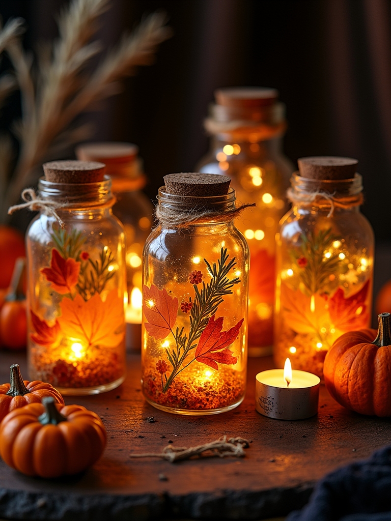magical halloween pumpkin jars