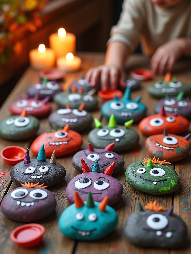 monster rock painting project