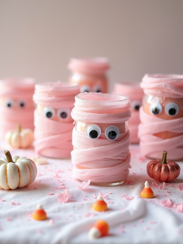 mummy jar halloween crafts