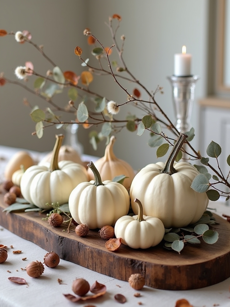 natural elements for centerpieces