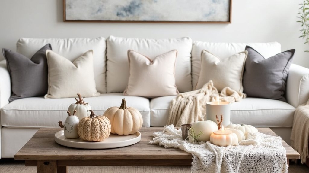 neutral halloween decor ideas