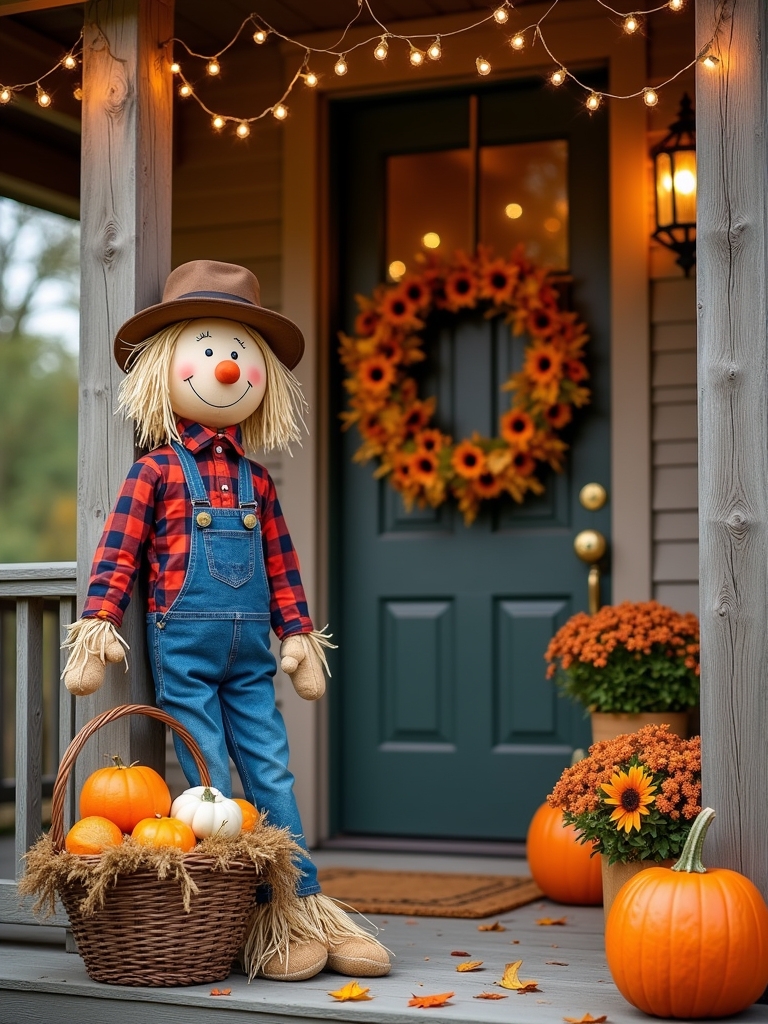 nostalgic halloween scarecrow decoration