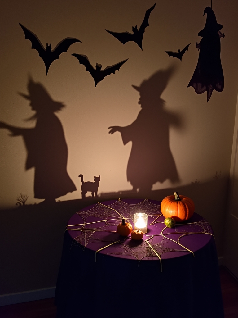 shadowy silhouettes enhance atmosphere