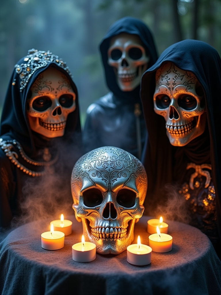 skull facepaint for halloween