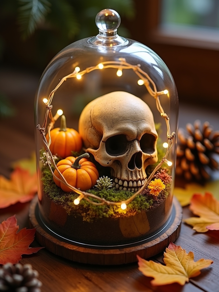skull terrarium creative ideas