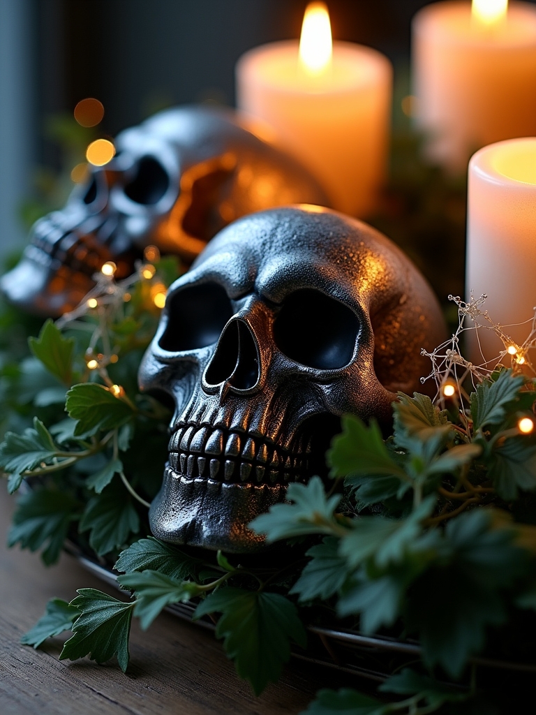 skull wreaths for halloween