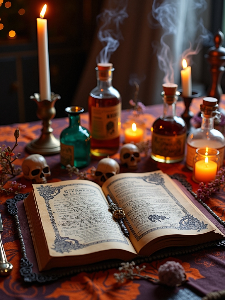 spellbinding halloween table decor