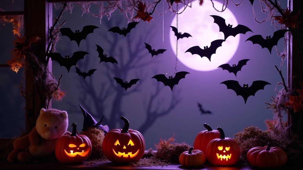 spooky bat halloween decorations