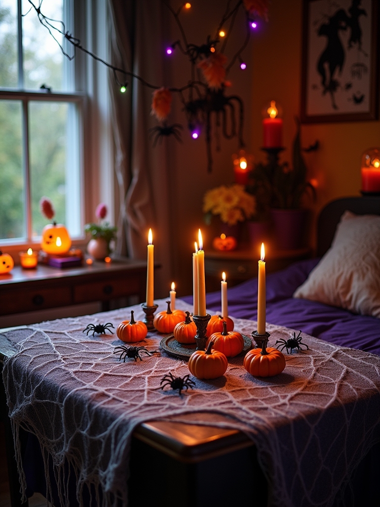 spooky cobweb centerpiece ideas
