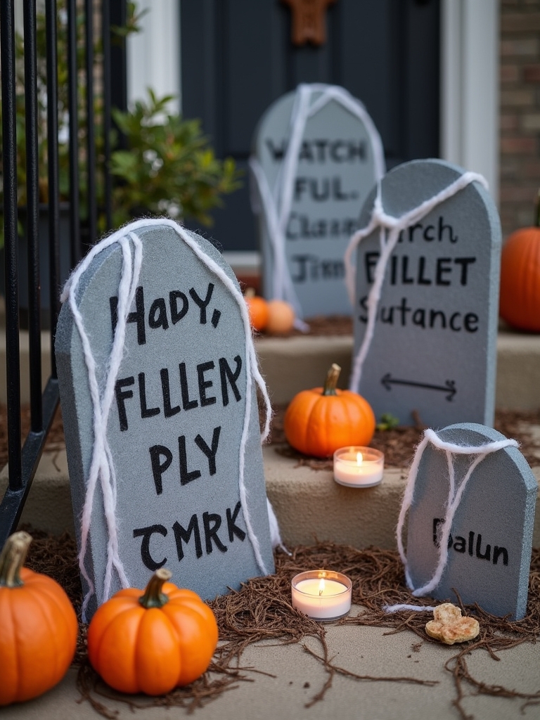 spooky diy tombstone decorations