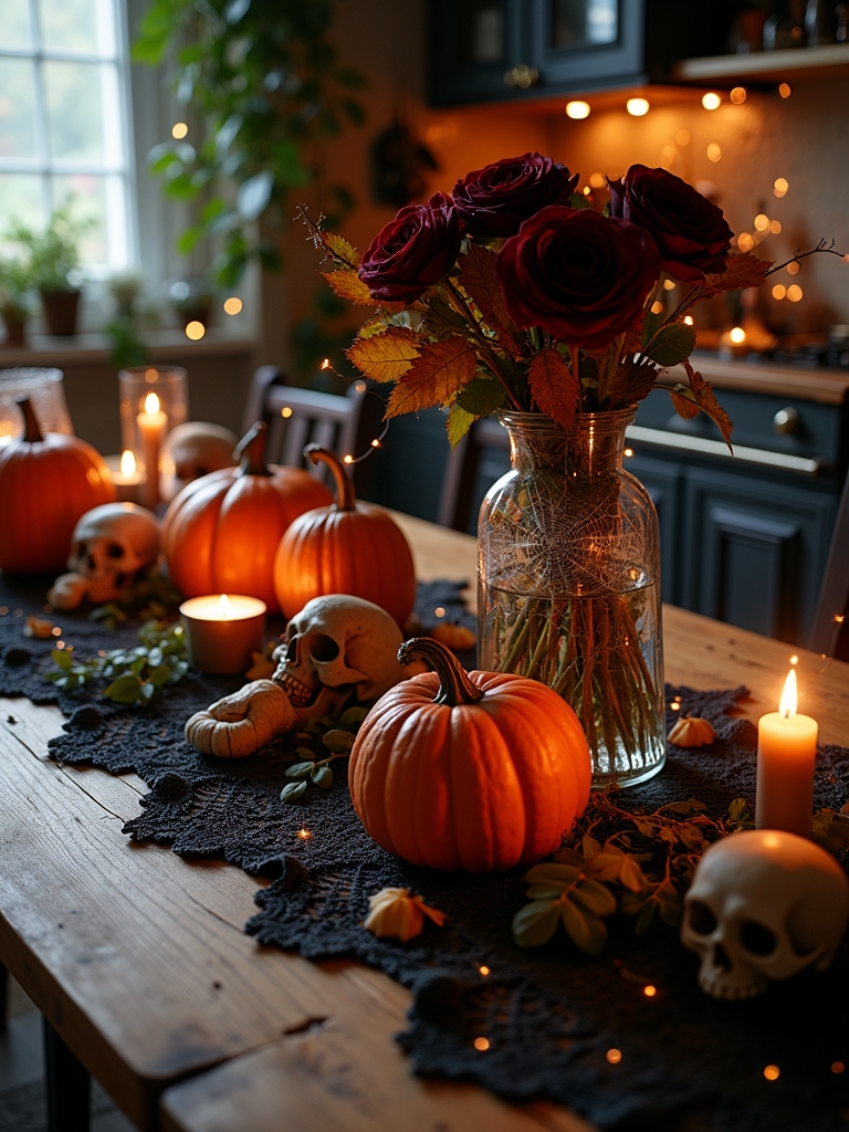 spooky fruit table centerpiece