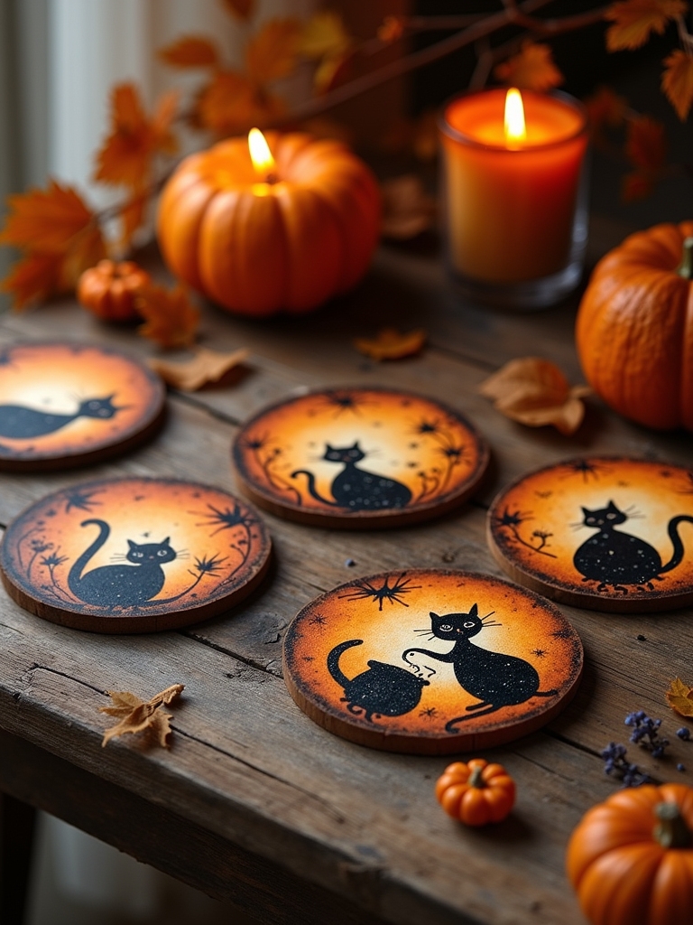 spooky halloween coaster designs