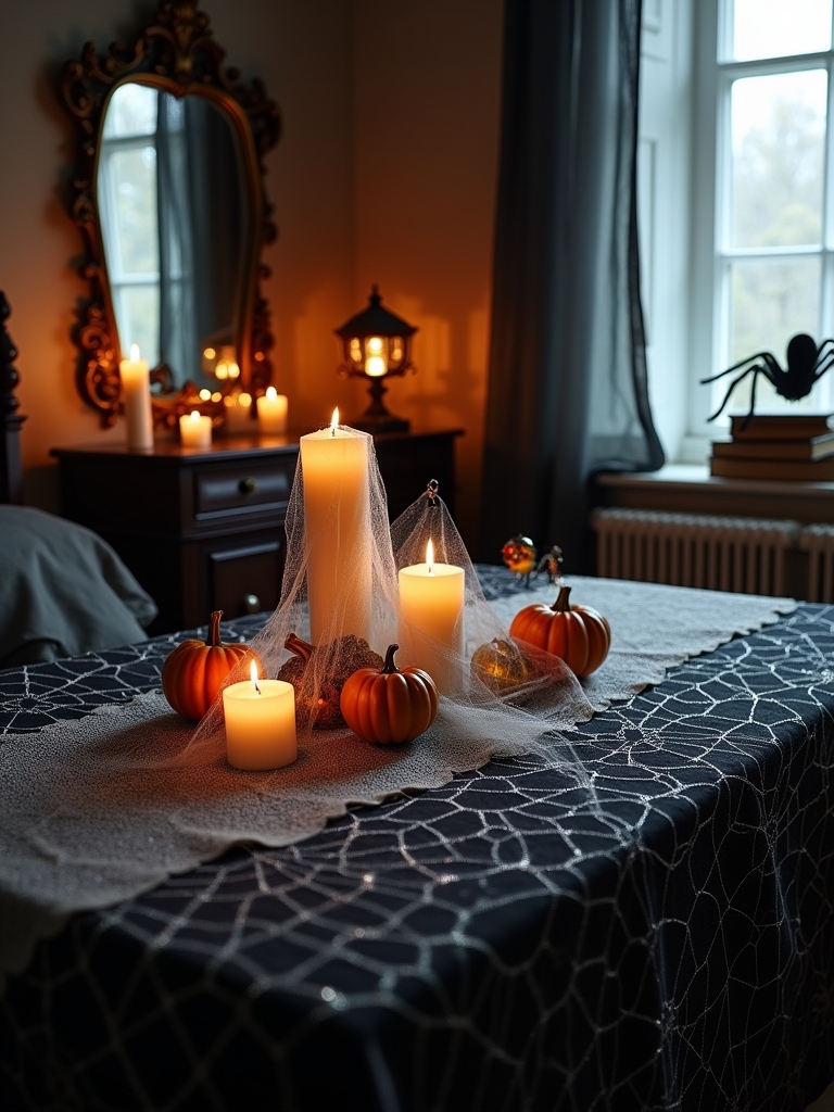 spooky halloween table decor