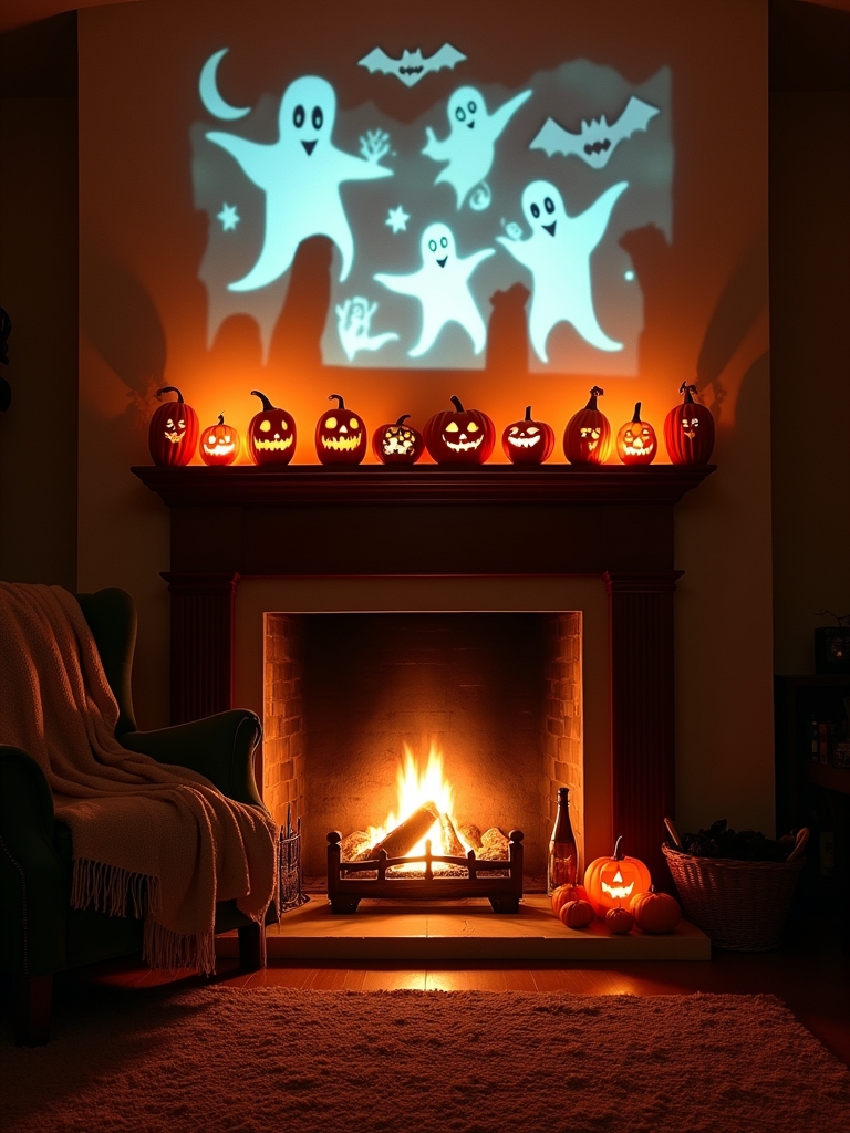 spooky projector shadow effects