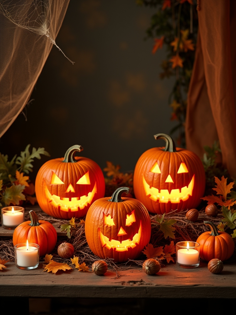 spooky pumpkin art creations