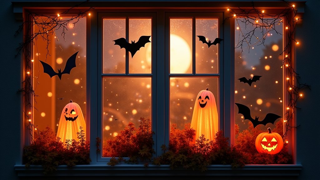 spooky seasonal window decorations