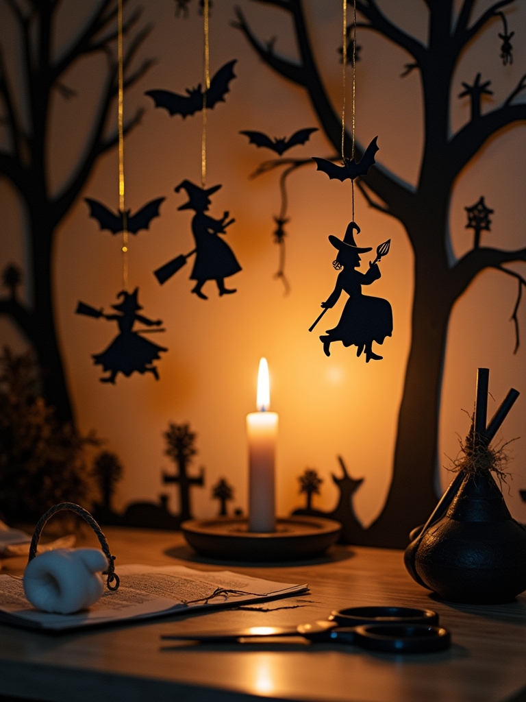 spooky silhouette halloween decor