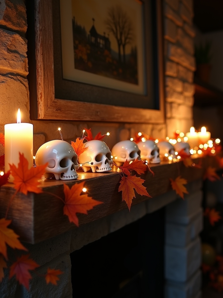 spooky skull garland ideas