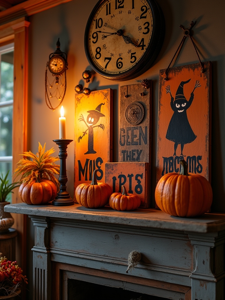 vintage halloween sign ideas