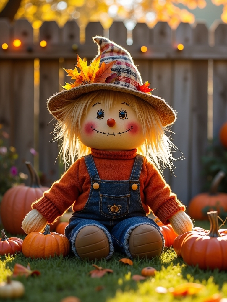 whimsical autumn scarecrow decorations