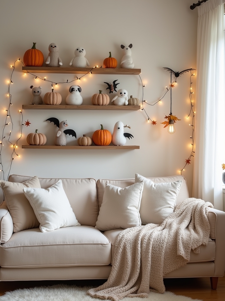 whimsical felt halloween decor