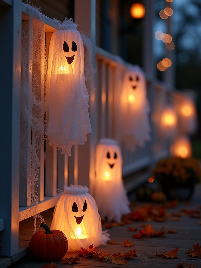 whimsical ghostly lantern decorations