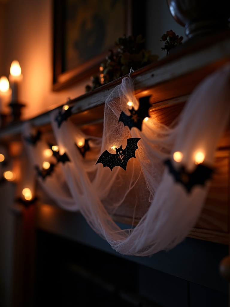 whimsical halloween bat lights