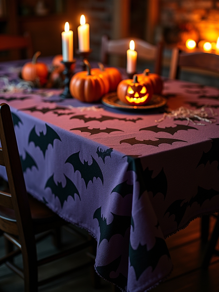 whimsical halloween dining decor