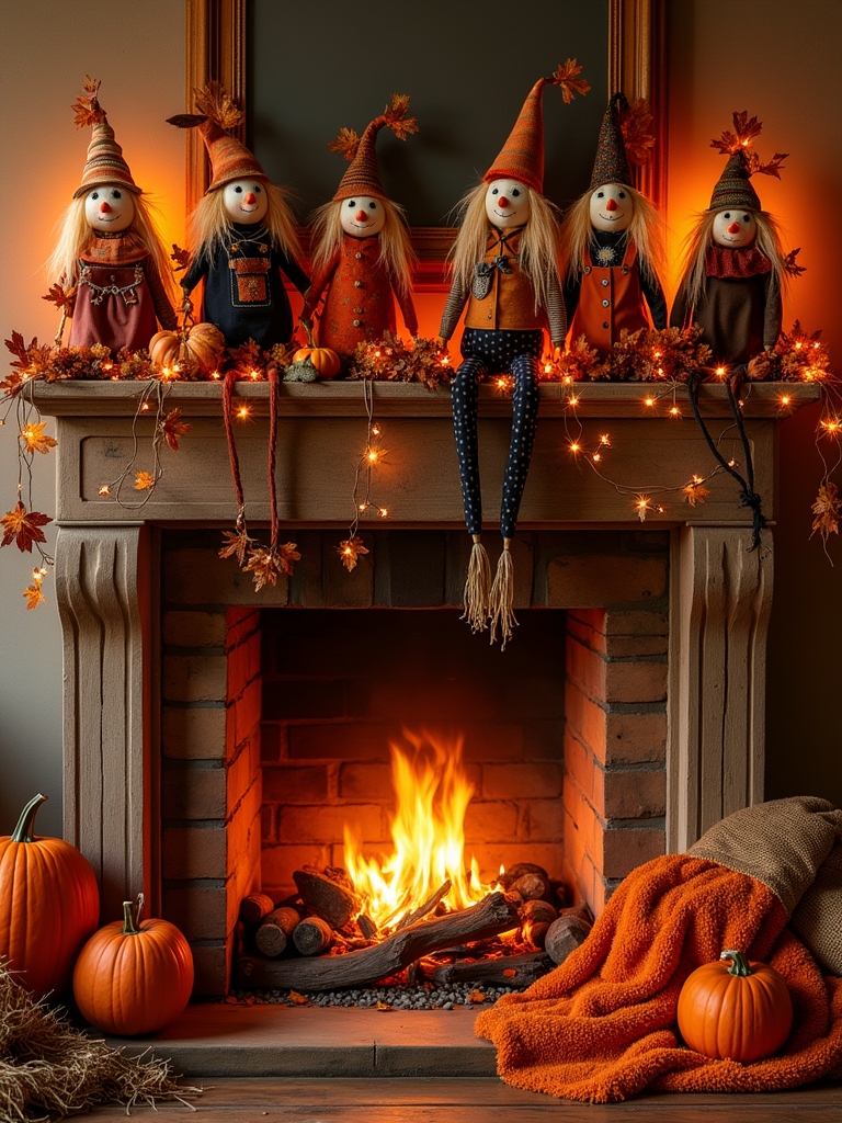whimsical halloween scarecrow decor