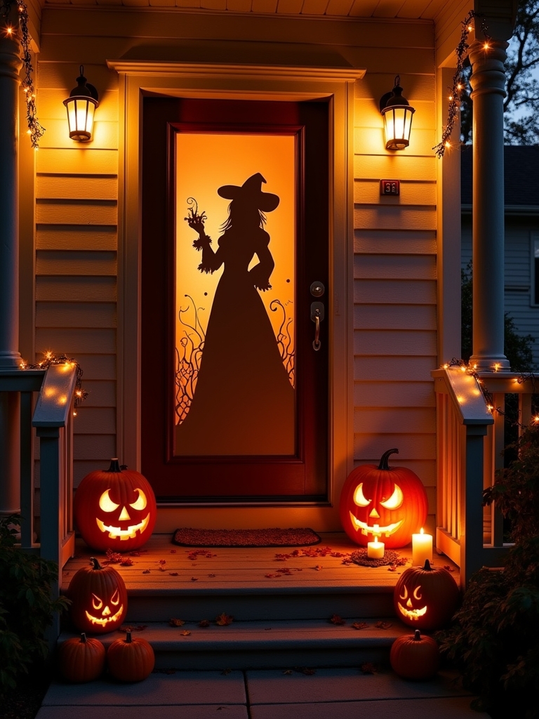 whimsical halloween silhouette decor