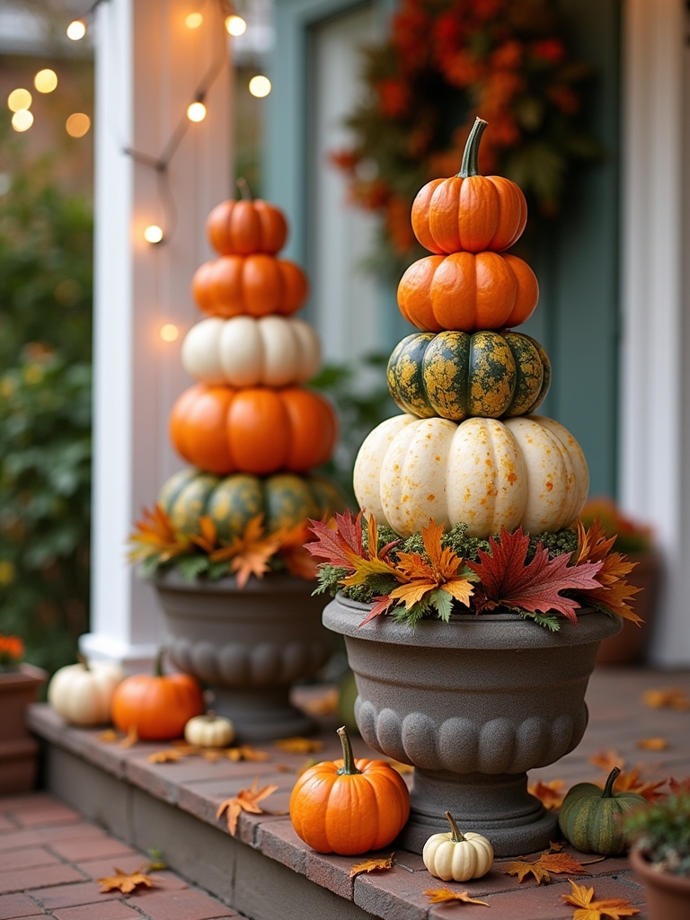 whimsical mini pumpkin decorations