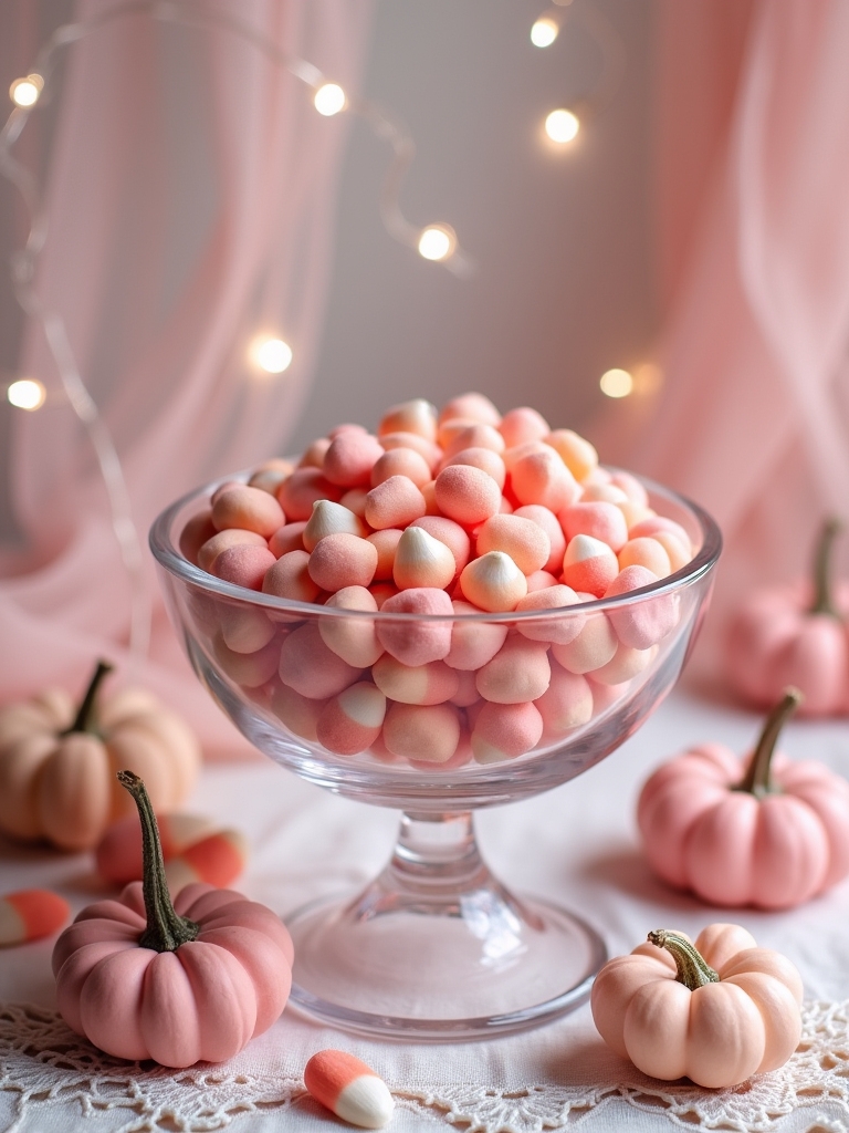 whimsical pink candy corn