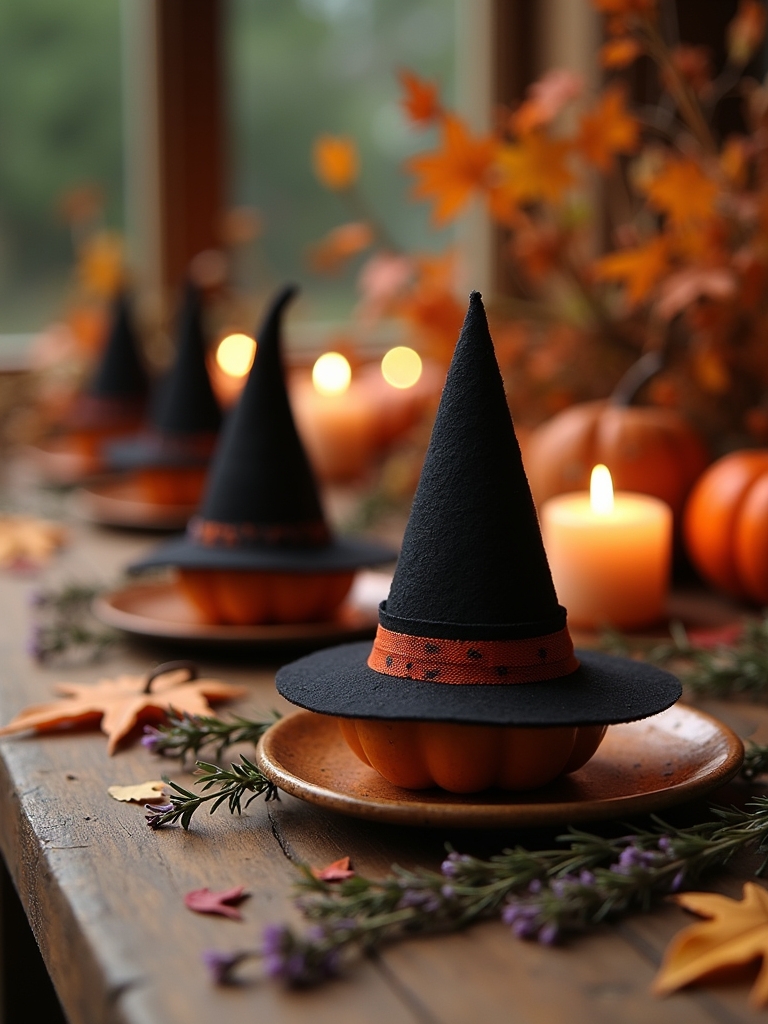 witch hat place cards creation